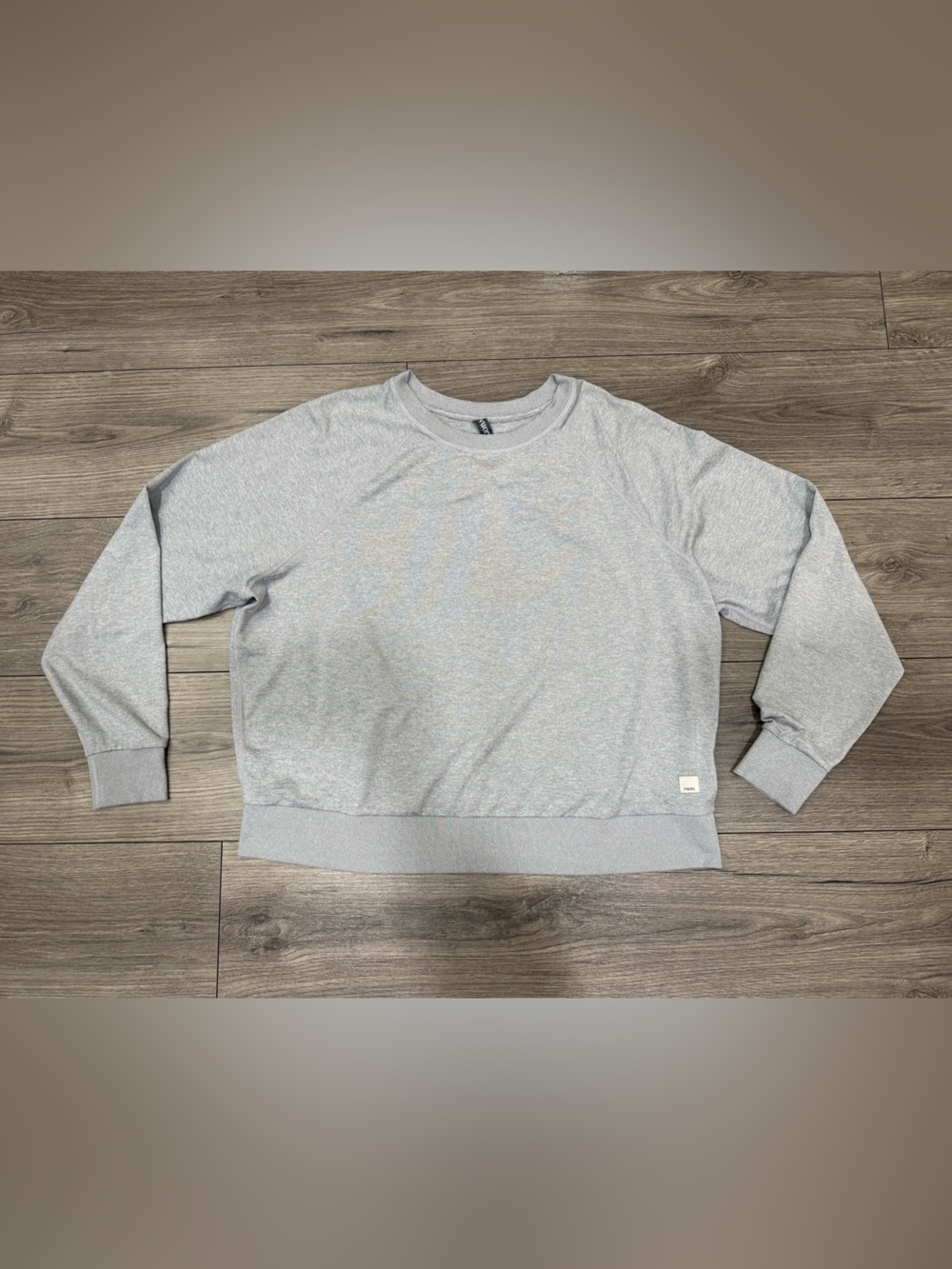 Vuori Halo DreamKnit Long Sleeve Crew Neck Pullover Gray Sz L